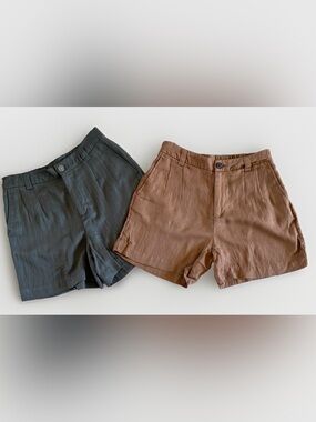 A New Day Shorts Bundle | Women’s Size 8 | Olive & Brown | Lightweight